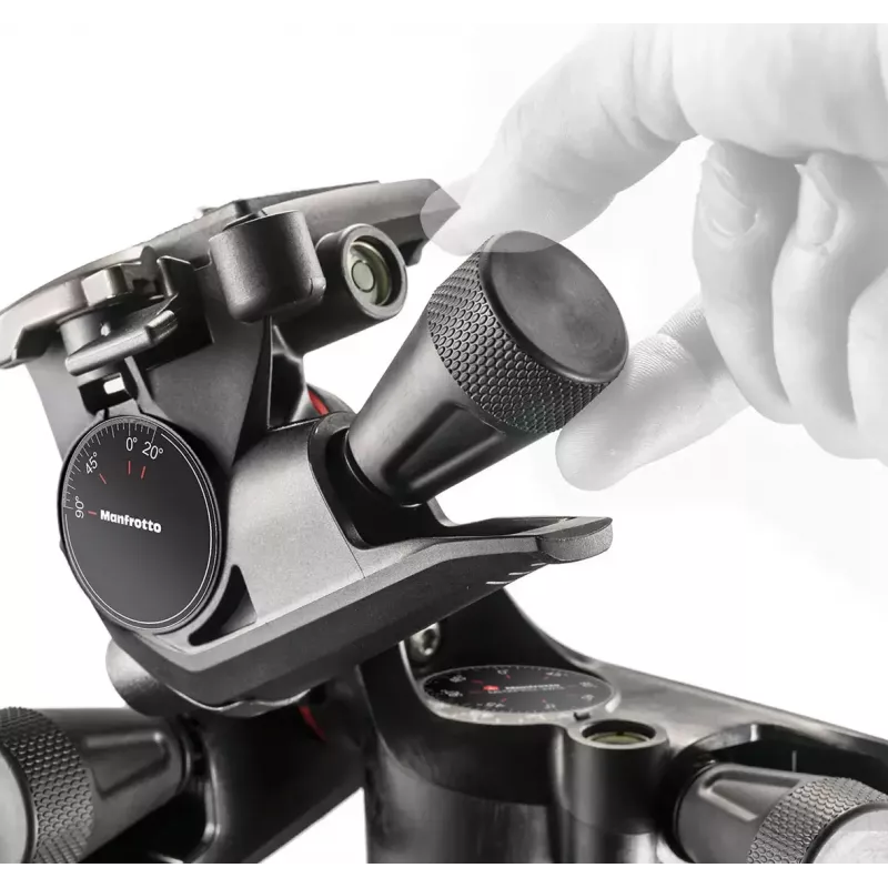 Cabeça de tripé Manfrotto MHXPRO-3WG preta tecnopolímero 3/8 polegadas