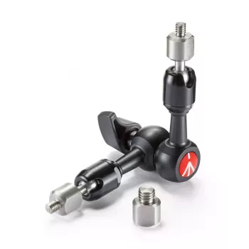 Acessório para tripé Manfrotto 244MICRO — alumínio/aço inoxidável, 150 mm de comprimento, capacidade de carga 3 kg, preto
