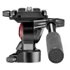 Cabeça de tripé Manfrotto MVH400AH preta alumínio 1/4 polegadas fluida