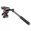 Cabeça de tripé Manfrotto MVH400AH preta alumínio 1/4 polegadas fluida