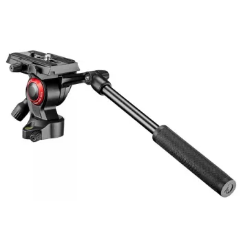 Cabeça de tripé Manfrotto MVH400AH preta alumínio 1/4 polegadas fluida