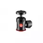 Cabeça de tripé Manfrotto 492 Centre cabeça de esfera preta vermelha 1/4 polegadas