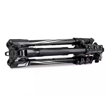Tripé Manfrotto MKBFRLA4BK-BH 3 pernas preto prateado