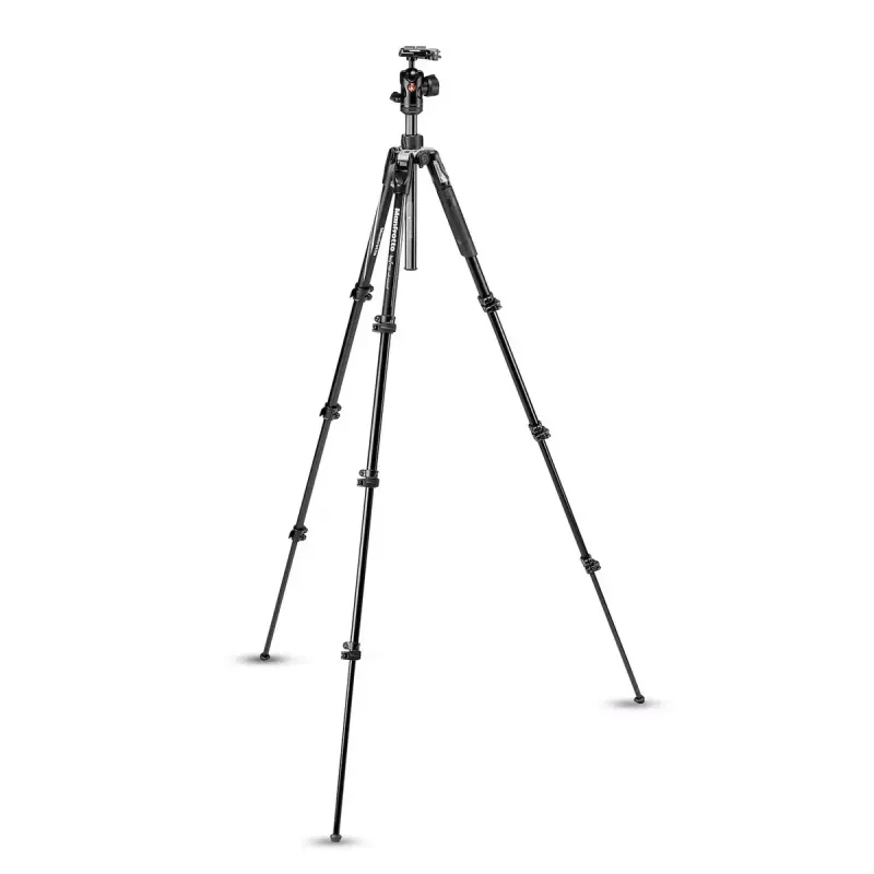 Tripé Manfrotto MKBFRLA4BK-BH 3 pernas preto prateado