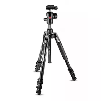 Tripé Manfrotto MKBFRLA4BK-BH 3 pernas preto prateado