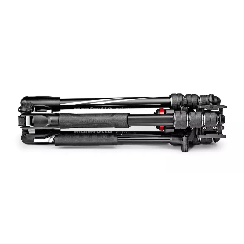 Tripé Manfrotto MVKBFRT-LIVE câmaras digitais/de filme 3 pernas preto vermelho prateado