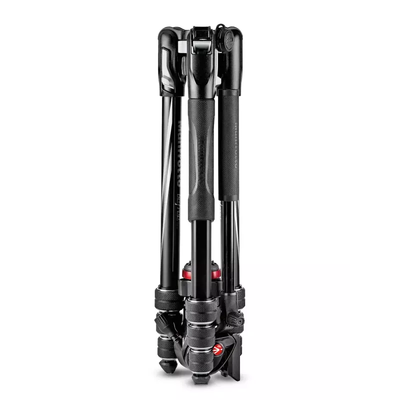 Tripé Manfrotto MVKBFRT-LIVE câmaras digitais/de filme 3 pernas preto vermelho prateado