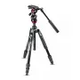 Tripé Manfrotto MVKBFRT-LIVE câmaras digitais/de filme 3 pernas preto vermelho prateado