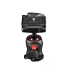 Cabeça de tripé Manfrotto MH490-BH preta alumínio 1/4 polegadas esfera altura 90 mm peso 190 g