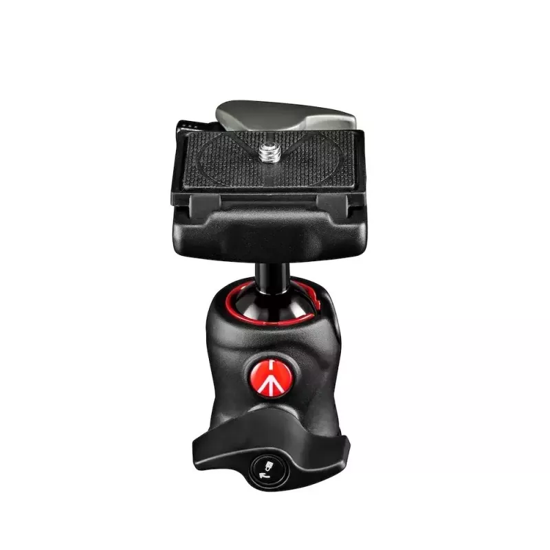 Cabeça de tripé Manfrotto MH490-BH preta alumínio 1/4 polegadas esfera altura 90 mm peso 190 g