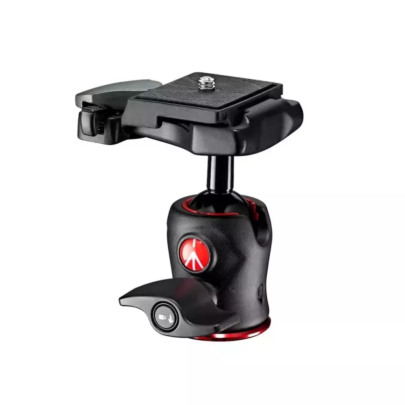 Cabeça de tripé Manfrotto MH490-BH preta alumínio 1/4 polegadas esfera altura 90 mm peso 190 g