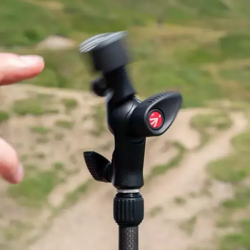 Manfrotto MLH1HS-2 cabeça inclinável com sapata fria, articulação de luz e suporte para guarda-chuva