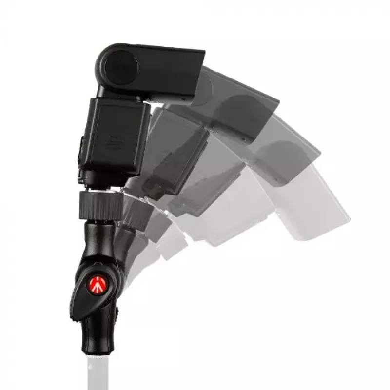 Manfrotto MLH1HS-2 cabeça inclinável com sapata fria, articulação de luz e suporte para guarda-chuva