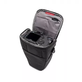 Bolsa tipo coldre Manfrotto MB MA3-H-M Universal preta com alça de ombro