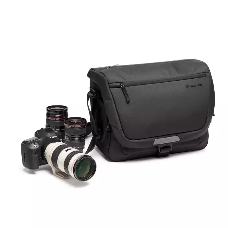 Bolsa messenger Manfrotto MB MA3-M-M preta universal com alça de ombro