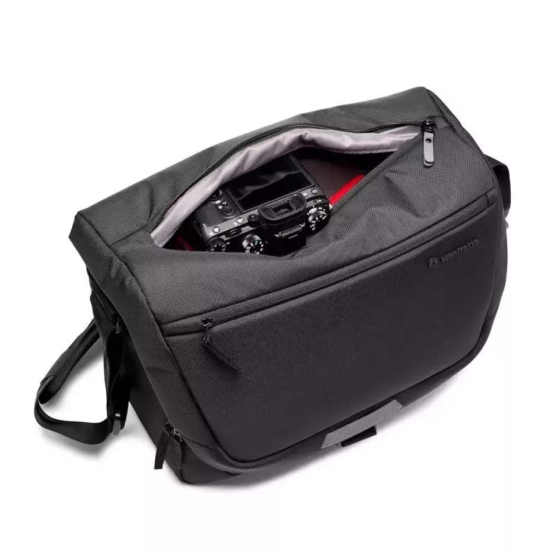 Bolsa messenger Manfrotto MB MA3-M-M preta universal com alça de ombro