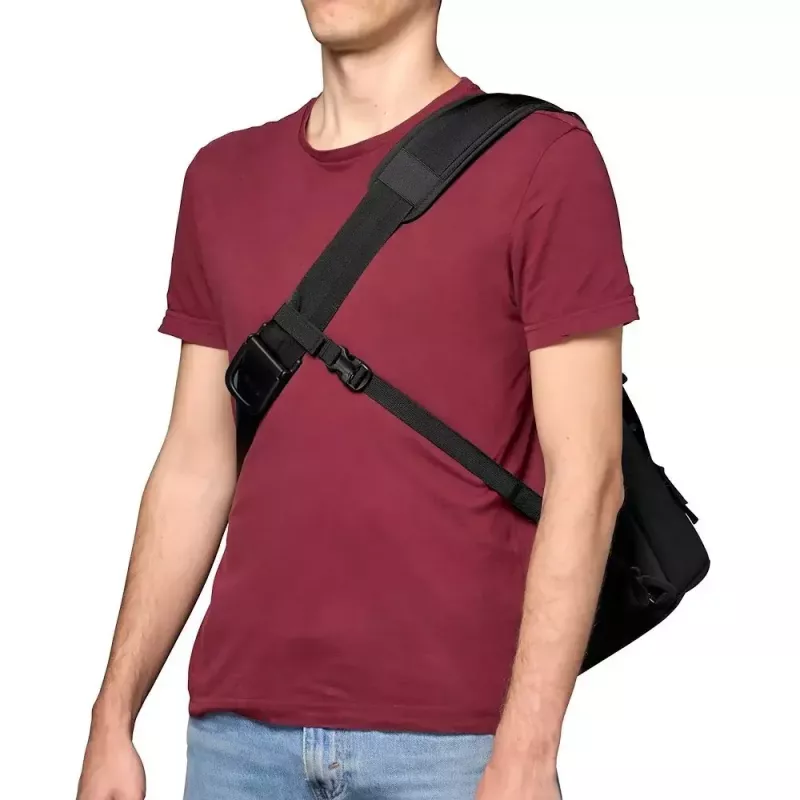 Bolsa messenger Manfrotto MB MA3-M-M preta universal com alça de ombro