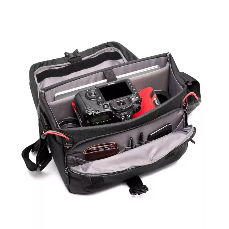 Bolsa messenger Manfrotto MB MA3-M-M preta universal com alça de ombro