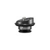 Placa de montagem Manfrotto MVAQR-GIM-PLATE em alumínio preta 50 mm x 35 mm