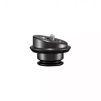 Placa de montagem Manfrotto MVAQR-GIM-PLATE em alumínio preta 50 mm x 35 mm