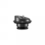 Placa de montagem Manfrotto MVAQR-GIM-PLATE em alumínio preta 50 mm x 35 mm