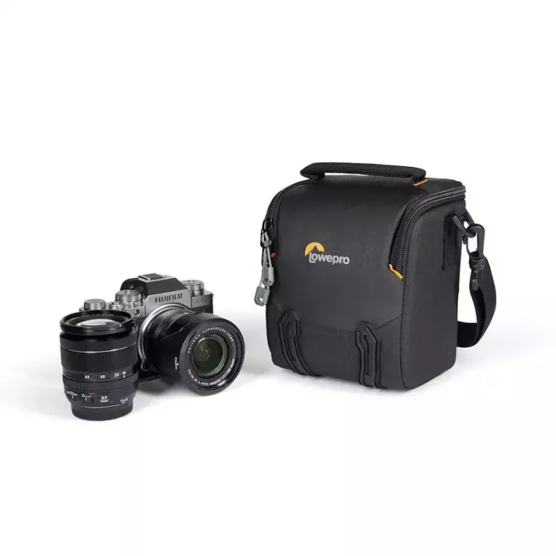 Bolsa de cintura Lowepro Adventura SH 120 III preta com alça de ombro