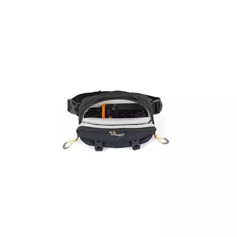 Bolsa sling Lowepro Trekker Lite HP 100 preta com alça de ombro