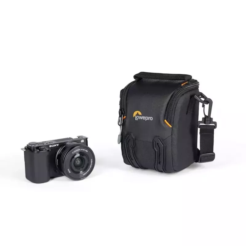 Bolsa de cintura Lowepro Adventura SH 115 III preta com alça de ombro