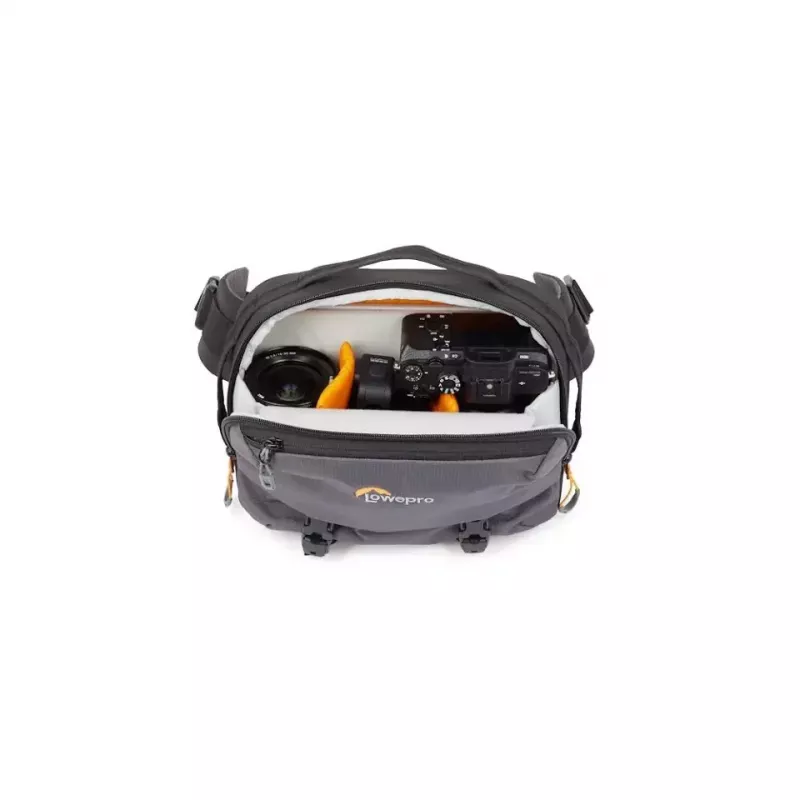 Bolsa sling Lowepro LP37468-PWW cinzenta com alça de ombro e 1 bolso exterior