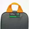 Bolsa Lowepro GearUp Pouch Mini em nylon e poliéster ripstop cinzenta e laranja