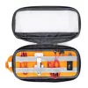 Bolsa Lowepro Pouch Medium GearUp GL LP37139-GRL em nylon e poliéster ripstop laranja e cinzenta 280x45x140mm