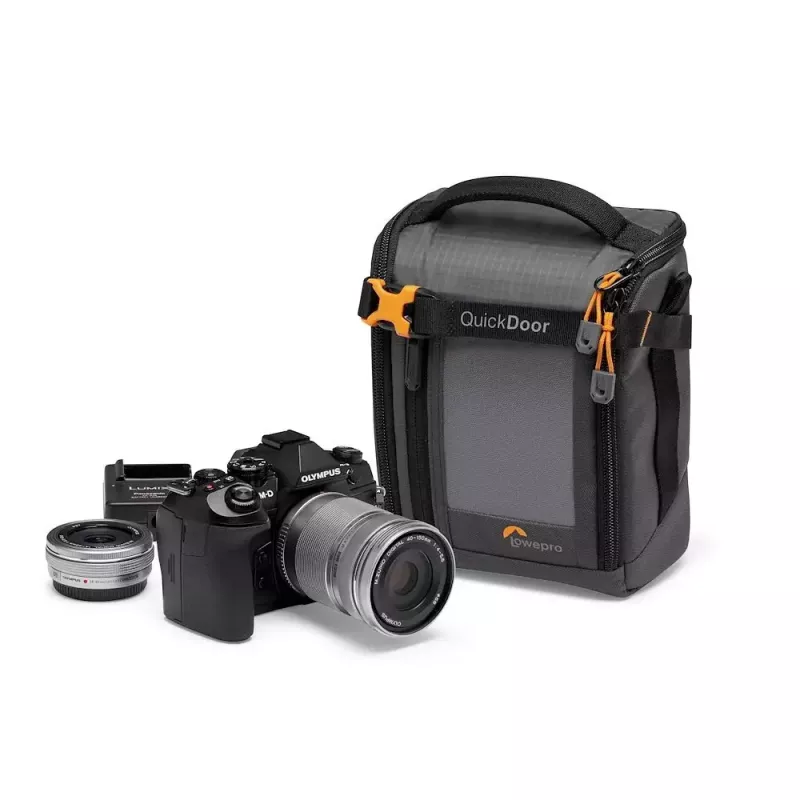 Estojo compacto Lowepro GearUp Creator Box M II preto e cinzento