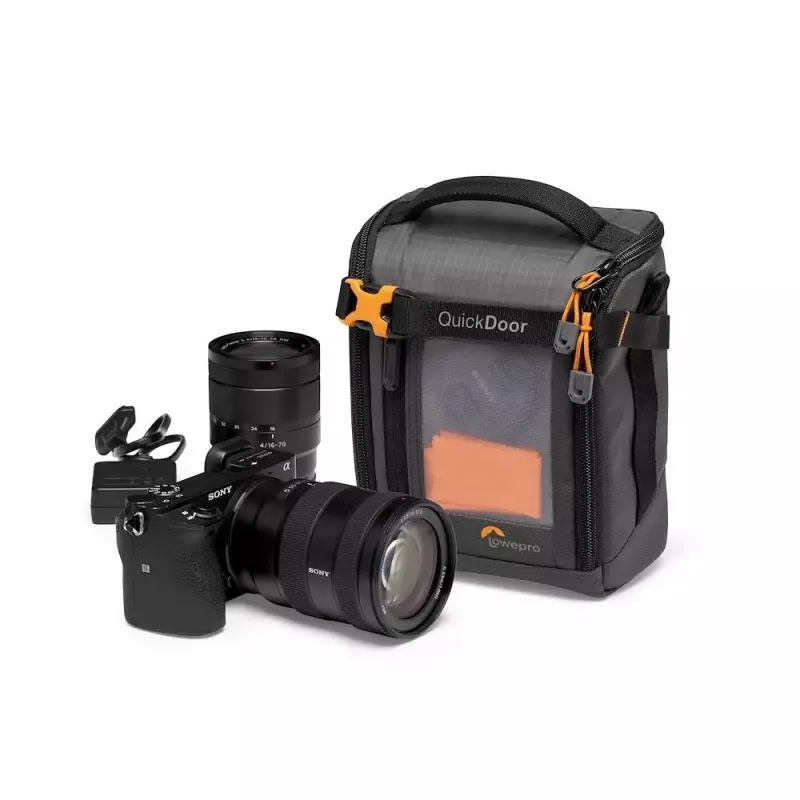 Estojo compacto Lowepro GearUp Creator Box M II preto e cinzento