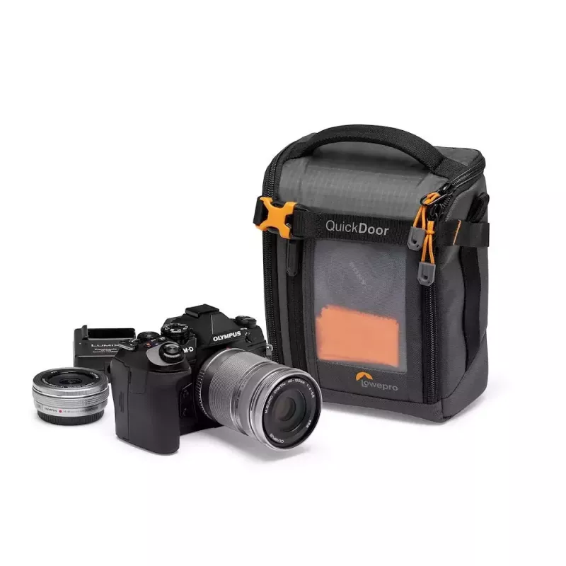 Estojo compacto Lowepro GearUp Creator Box M II preto e cinzento