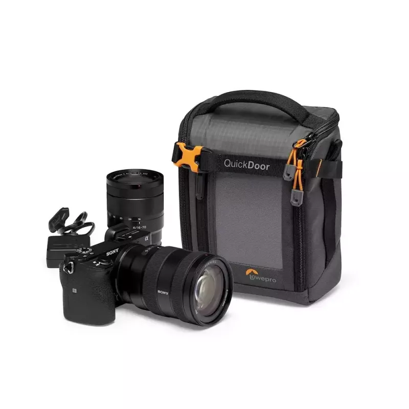 Estojo compacto Lowepro GearUp Creator Box M II preto e cinzento