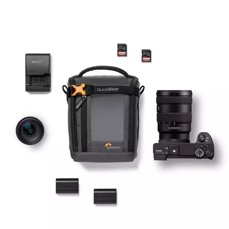 Estojo compacto Lowepro GearUp Creator Box M II preto e cinzento