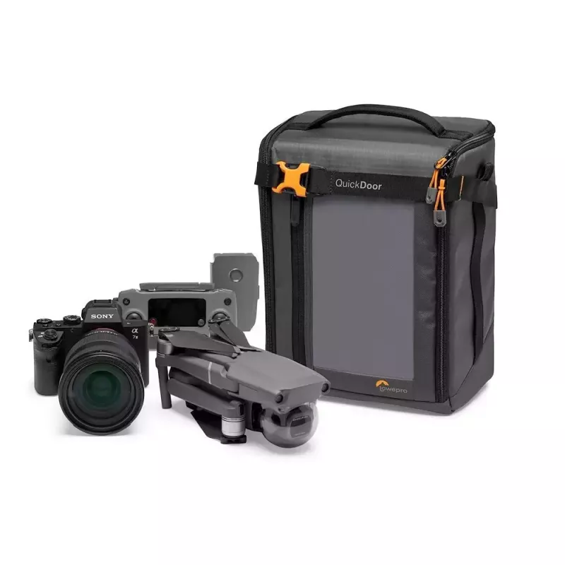 Bolsa compacta Lowepro GearUp Creator Box XL II preta e cinzenta
