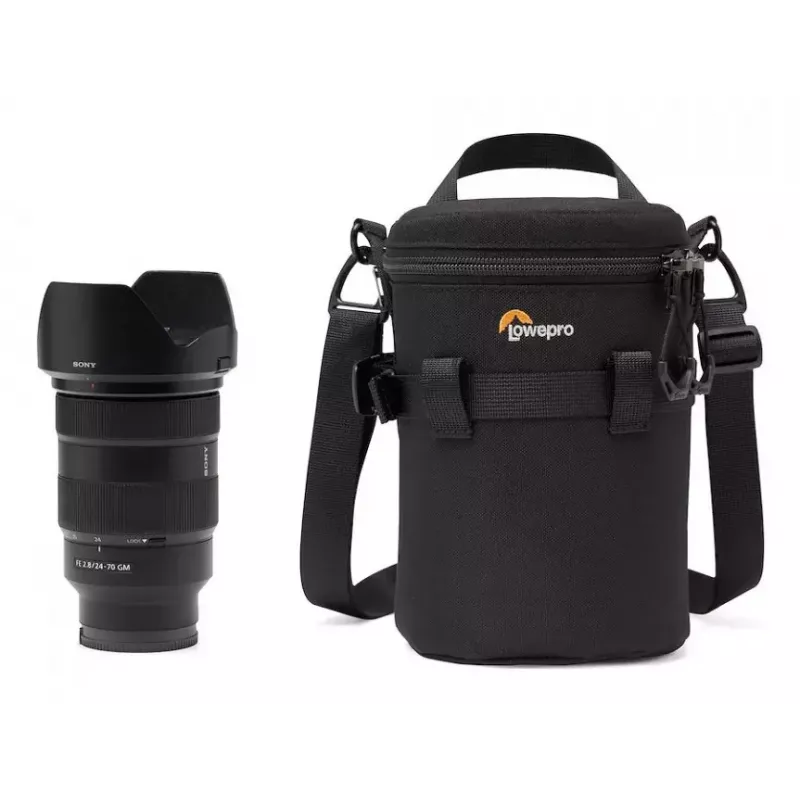 Bolsa de cintura Lowepro ProTactic LCS 11 x 18 III preta em poliéster