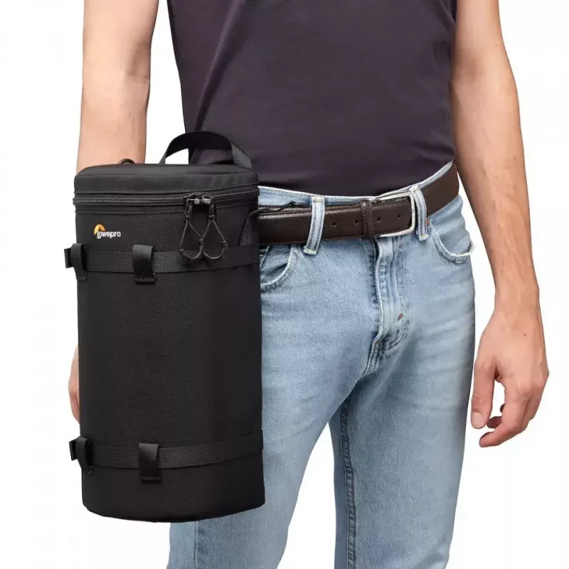 Bolsa de cintura Lowepro ProTactic LCS 13 x 32 III preta em poliéster