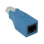 Adaptador rollover CradlePoint para RJ45, azul – cabo de consola RJ45 para RJ45