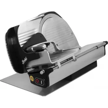 Máquina de cortar fiambre elétrica Berkel Homeline HL PLUS 250 preta — Berkel Homeline HL PLUS 250, máquina de cortar fiambre elétrica compacta em preto