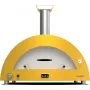 Forno de pizza a lenha Alfa Forni Moderno 5 Pizze amarelo FXMD-5P-LGIA, forno de pizza de mesa para exterior, capacidade para 5 pizzas