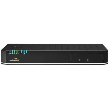 Router wireless CradlePoint E300C-18B com NetCloud Enterprise Branch — Wi‑Fi 6 dual-band, 10GbE, 4G LTE, 5x RJ‑45