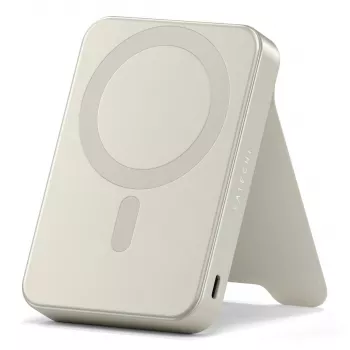 Powerbank portátil Satechi ST-B10Q2SW 10000 mAh, carregamento sem fios, areia