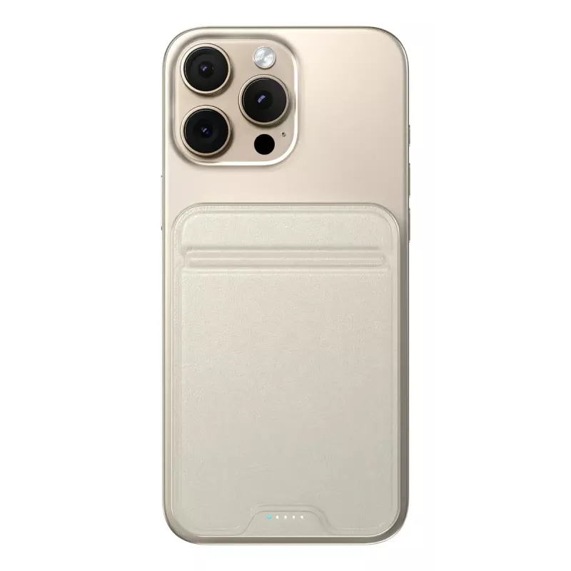 Powerbank portátil Satechi ST-B5Q2SW 5000 mAh, carregamento sem fios, areia