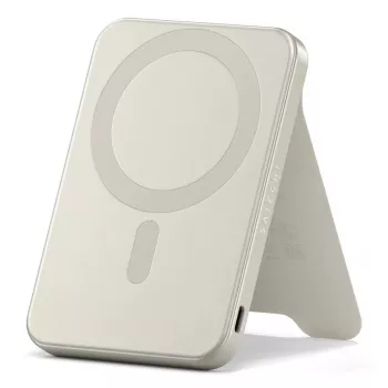 Powerbank portátil Satechi ST-B5Q2SW 5000 mAh, carregamento sem fios, areia