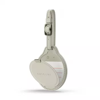 Cartão rastreador de bagagem GPS Satechi ST-LFALTW — areia, lítio 150 mAh, 73,9 × 83,6 mm, 42 g