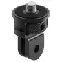 Suporte de câmara GoPro adaptador de dedo de montagem ¼-20 — universal 24×24×37 mm, preto