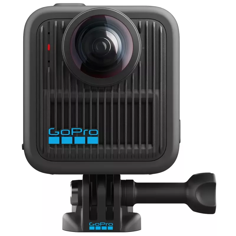 Câmara de ação GoPro MAX2 com 8K Ultra HD, sensor de 29,5 MP, 100 fps, ecrã LCD, GPS, Wi‑Fi — pacote de acessórios