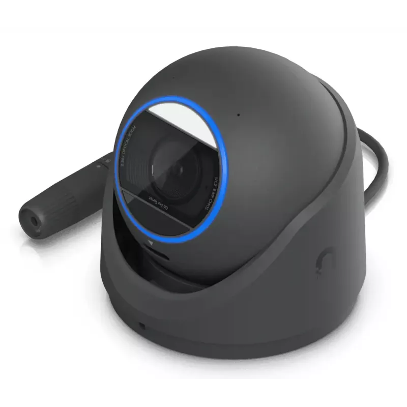Câmara de segurança IP UBIQUITI UVC-G6-Pro-Turret-B – 3840×2160, CMOS de 1/1,2″, zoom ótico 2,36×, PoE+, montagem em teto/parede, interior/exterior